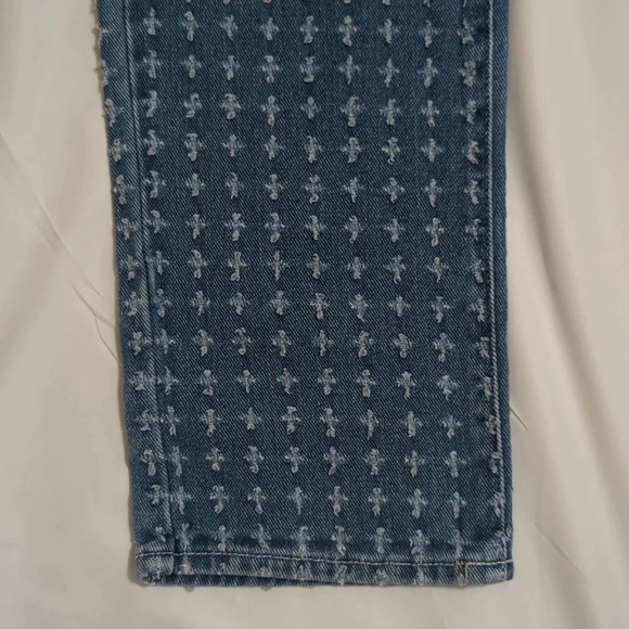 PacSun Distressed Dad Jeans, Color Medium Blue Size 23 - Picture 9 of 16